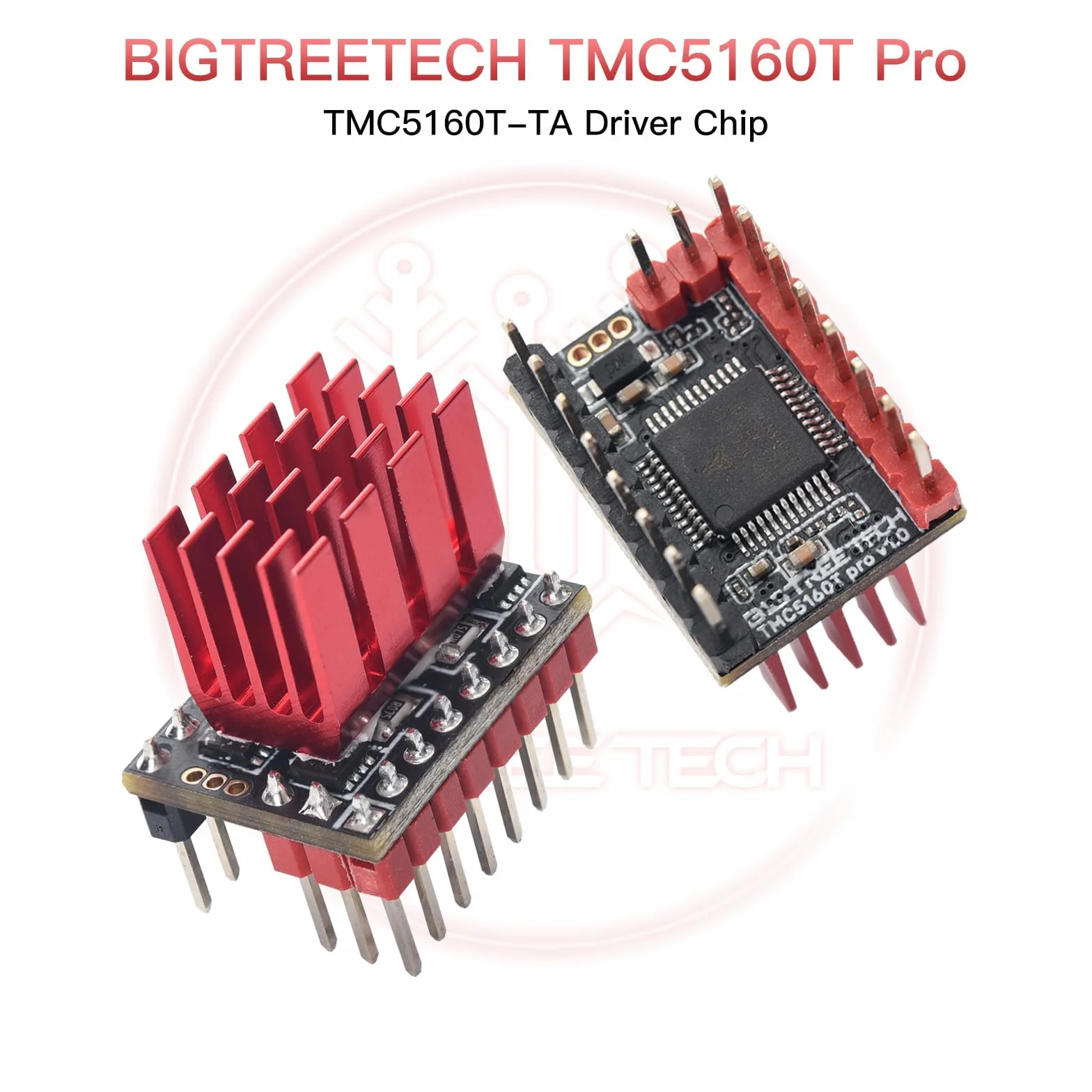 BIGTREETECH TMC5160T Pro V1.0 SPI - Controlador de silencio con disipador de calor ultral silencioso para Octopus Pro SKR V1.4 Turbo SKR 3 Mini E3 Ender 3 3D impresora 3D