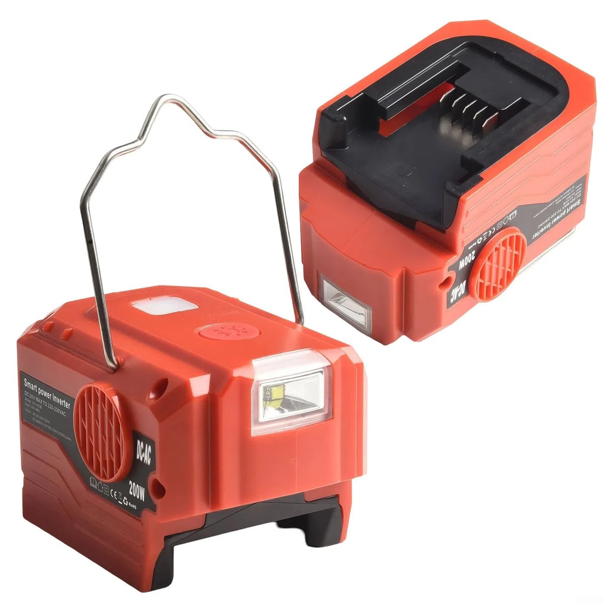 Generador inversor de 200 W para batería Bosch de 18 V adecuada para camping, teléfonos de carga y más (MT-220V)