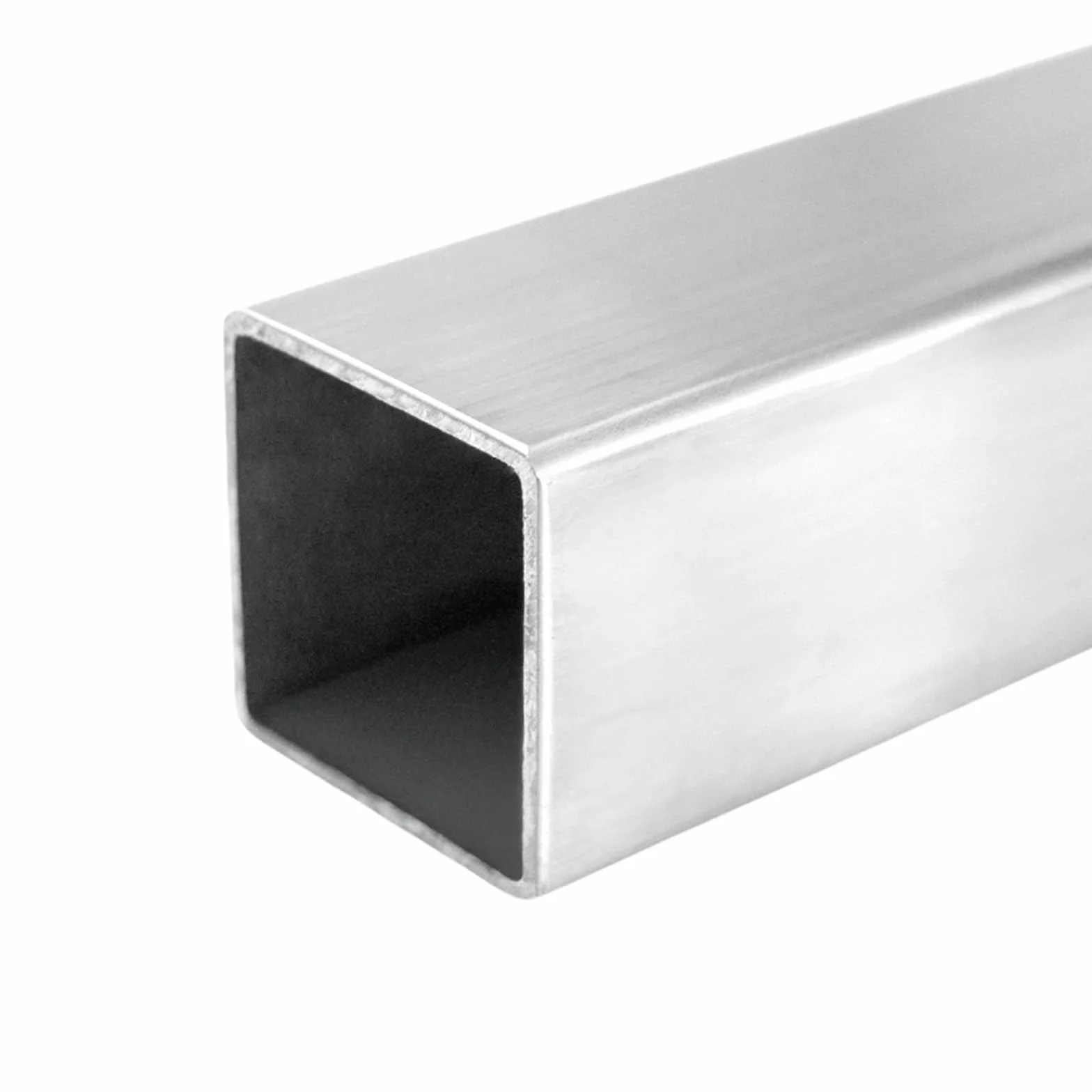 PRIOstahl Tubo cuadrado Tubo de acero inoxidable Tubo cuadrado Perfil cuadrado Perfil hueco - 1 x Tubo Tamaño: 40 x 40 x 2 mm Longitud: 2000 mm Pulido para construcción de barandillas construcción