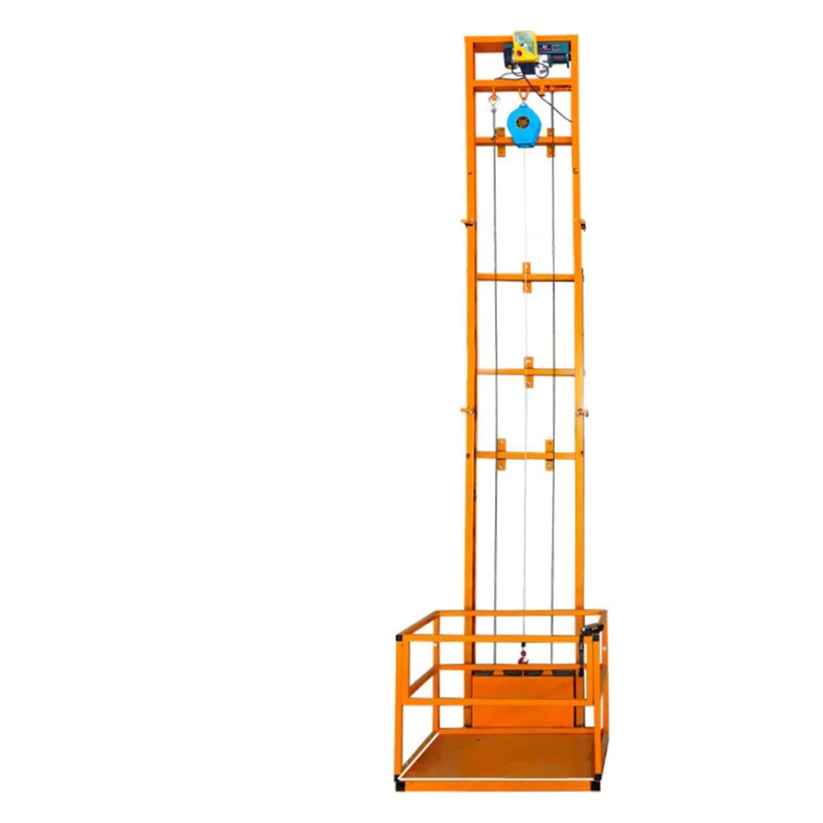 Plataforma Eléctrica de Elevación, Ascensor de Carga Montado en Pared con Control Remoto, Altura Ajustable, Ideal para Uso en Almacenes y Talleres, 10m/32.8ft
