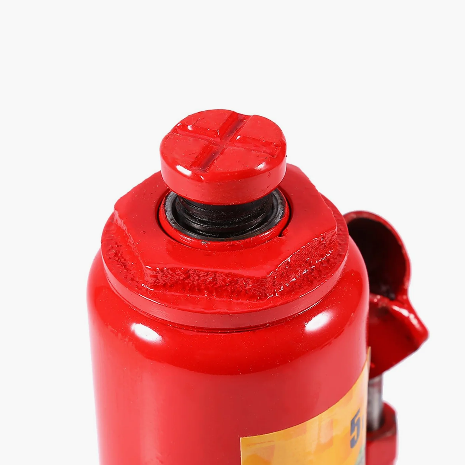 Gato Hidráulico de Botella 5 Toneladas Elevador Automotriz Base Ampliada Placa Acero Grueso para Coche